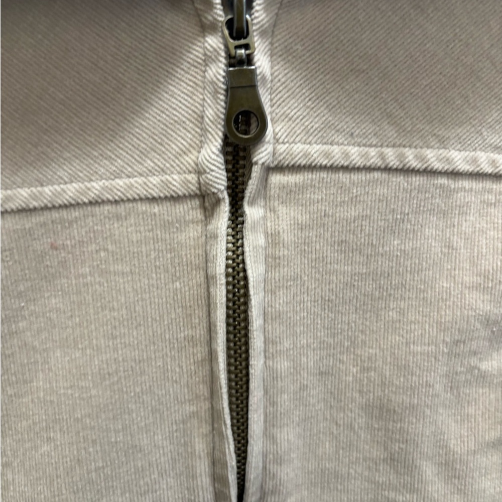 Outer Edge Beige Zip-Up Jacket - image 5